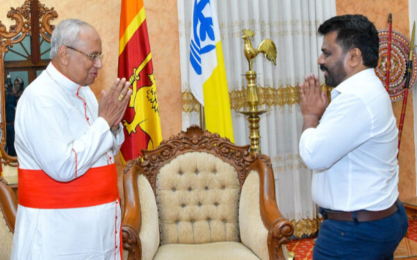 அனுரகுமாரவை புகழ்ந்துள்ள கர்தினால்