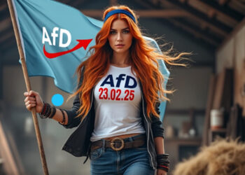 ஜேர்மன் தேர்தலில் பிரச்சாரம் செய்யும் அழகிய இளம்பெண்கள்