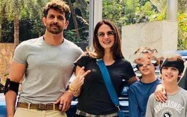 முன்னாள் மனைவியுடன் ஹரித்திக் ரோஷன்